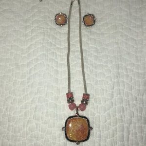 Necklace and earrings